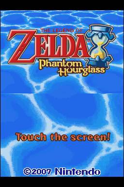 The Legend of Zelda: Phantom Hourglass Title Screen